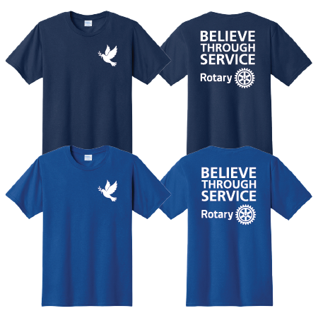 Unisex Port & Co Fan Favorite Tee w/Believe Through Service  Logo
