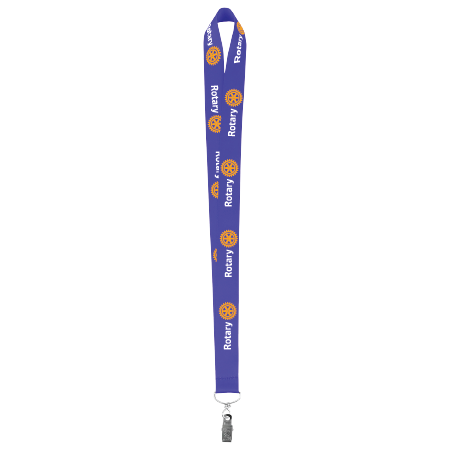 50 Piece minimum - 1" Full Color Dye Sublimated Lanyard  w/ Bulldog Clip