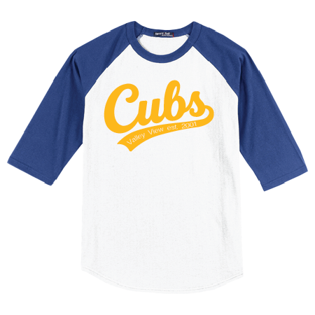 Adult T200 Sport-Tek Colorblock Raglan Tee w/ School Logo