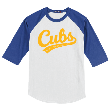 Youth YT200 Sport-Tek Colorblock Raglan Tee w/ School Logo