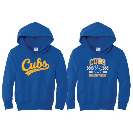 Youth PC78YH Hooded Sweatshirt w/ School Logo