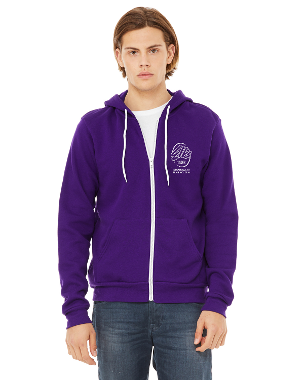 Unisex Sponge Fleece Full-Zip Hooded Sweatshirt
