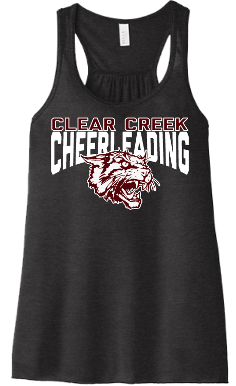 Bella BC8800 Women’s Flowy Racerback Tank Clear Creek Chearleading