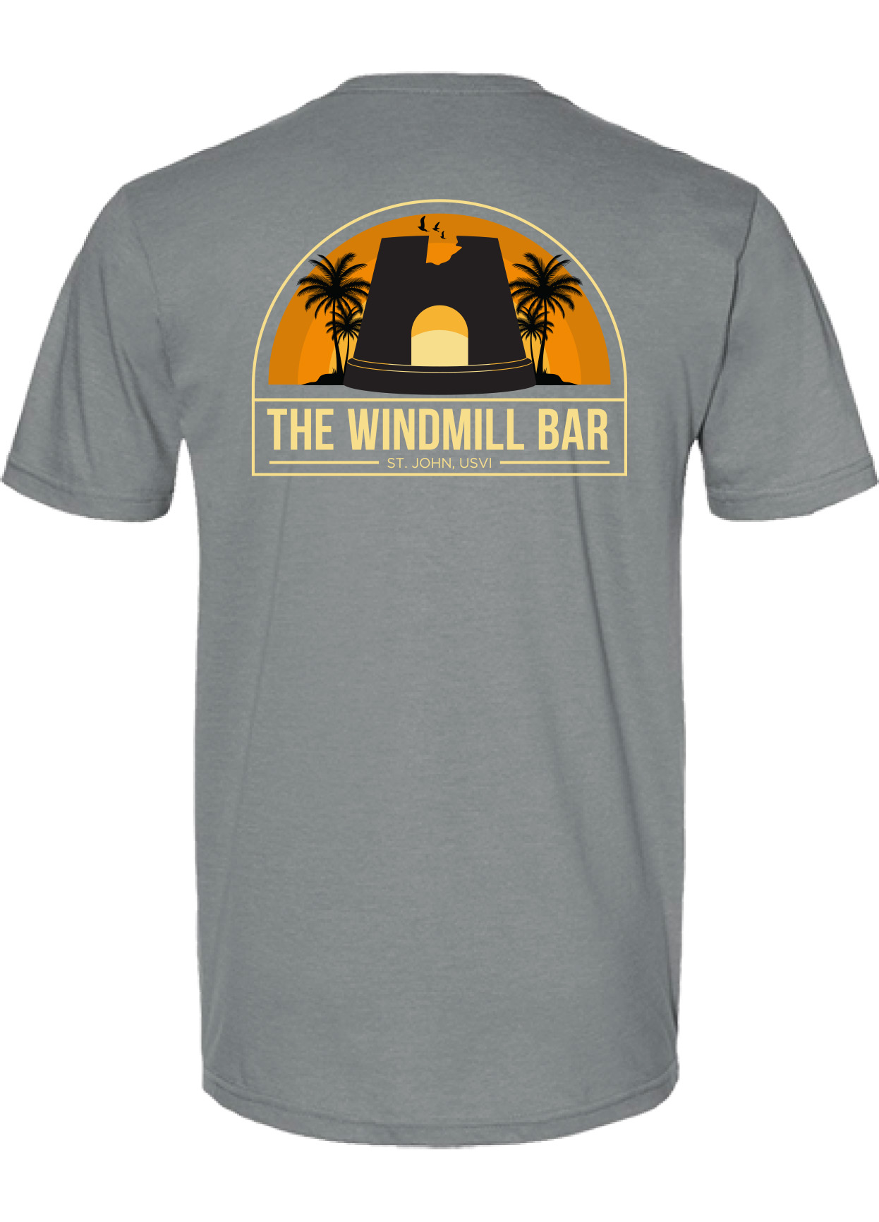 Windmill Bar Sunset Logo T-Shirt