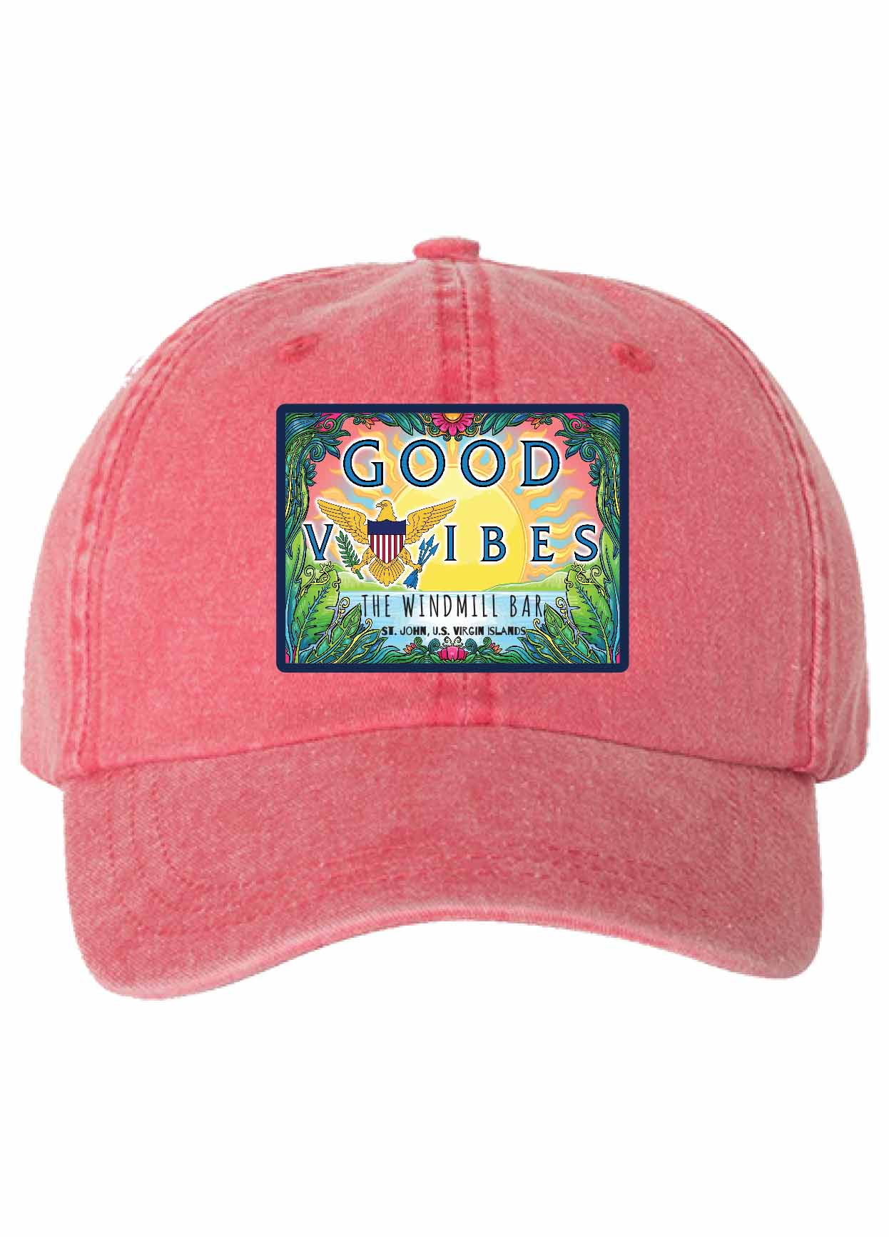 Good Vibes Patch Cap - Red
