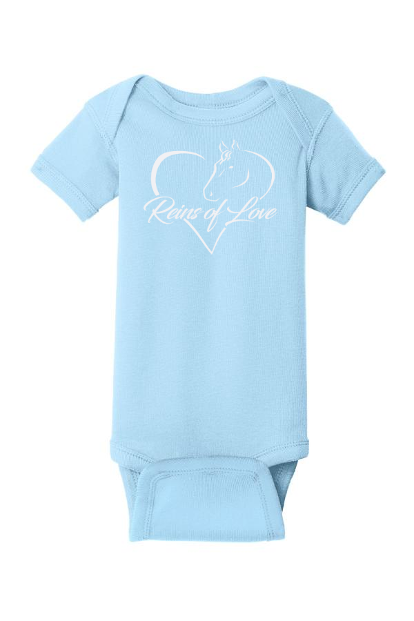 Infant Short Sleeve Baby Rib Bodysuit