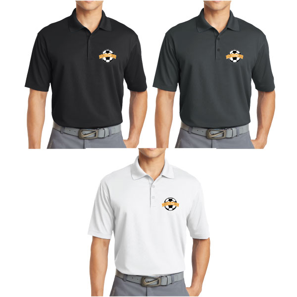 Embroidered Men's Nike Golf - Dri-FIT Micro Pique Polo with Moorestown Soccer ball logo