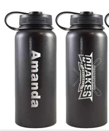 Personalized 32 oz vacuum insulated stainless steel with copper beverage container