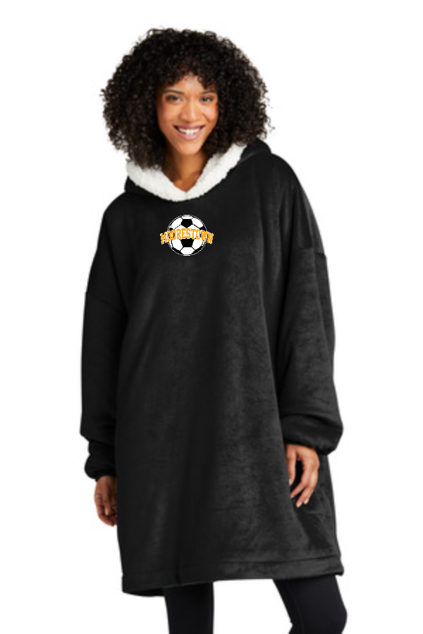 Embroidered Mountain Lodge Wearable Blanket with SOCCER  logo