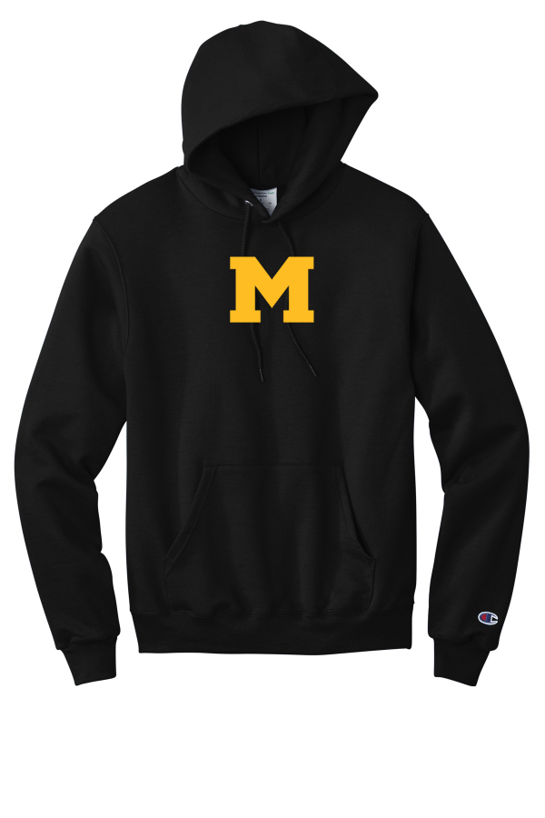 Printed Adult Unisex Champion  Eco Fleece Pullover Hoodie with Moorestown M