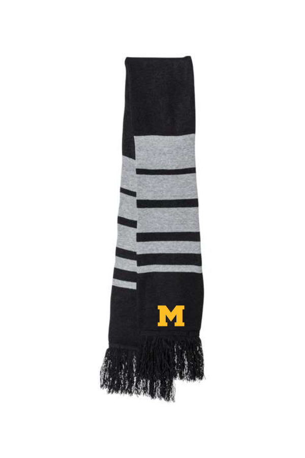 Printed Soccer Scarf with Moorestown M on one side