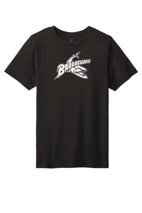 Printed Unisex Youth Perfect Tri Tee with Barracuda logo on front