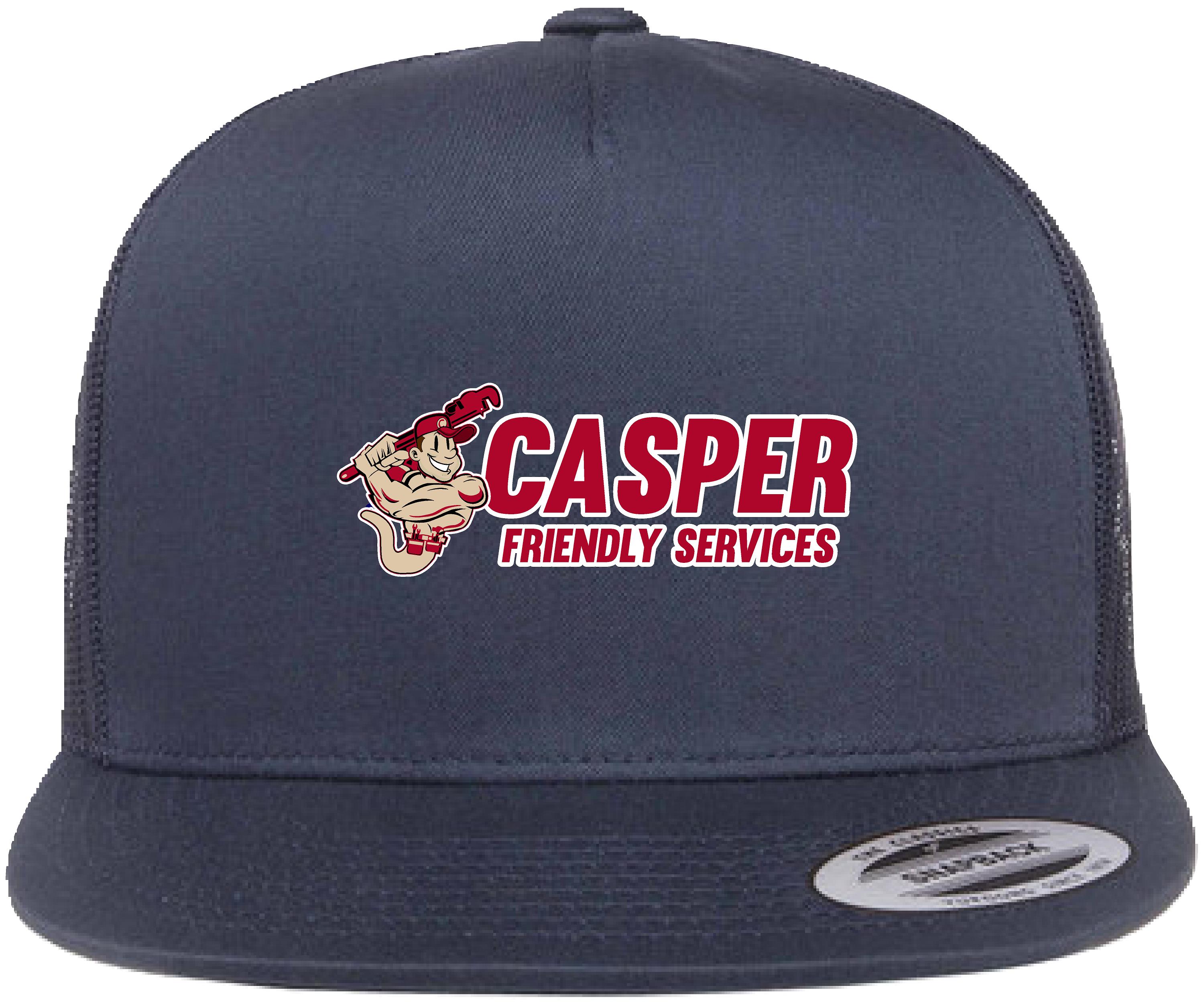 Embroidered Mesh Back Cap with Flat Visor