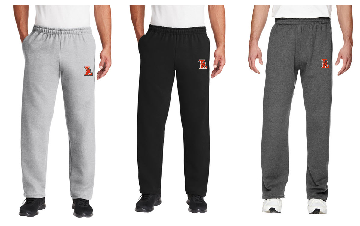 SF74R Embroidered Adult SofSpun Open-Bottom Pocket Sweatpants