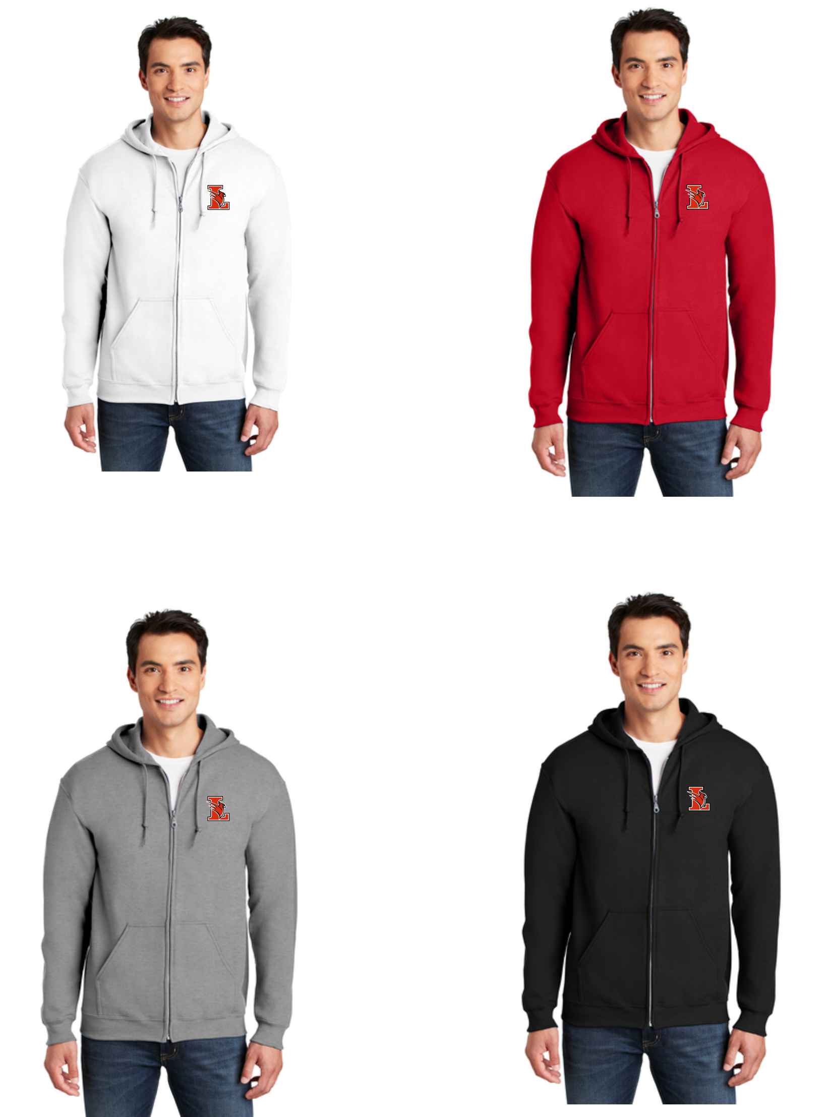 18600 Embroidered Gildan - Heavy Blend Full-Zip Hooded Sweatshirt
