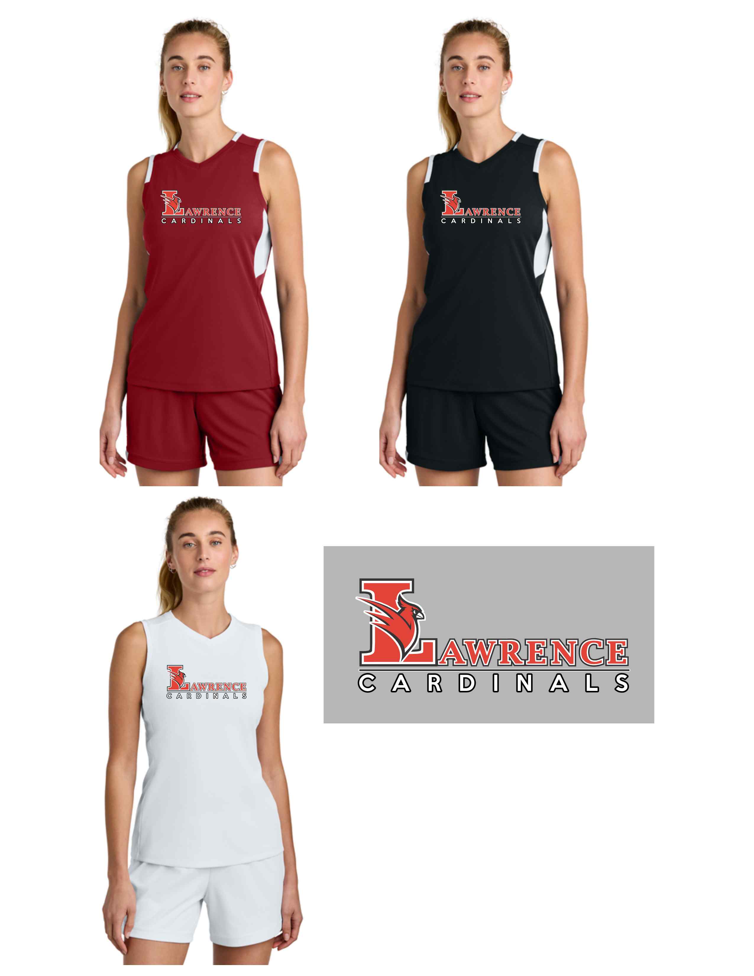 LST441 Screen printed Women s Club Sleeveless V-Neck LST441