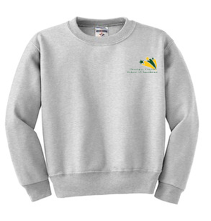 18000B Embroidered Youth Crewneck Sweatshirt
