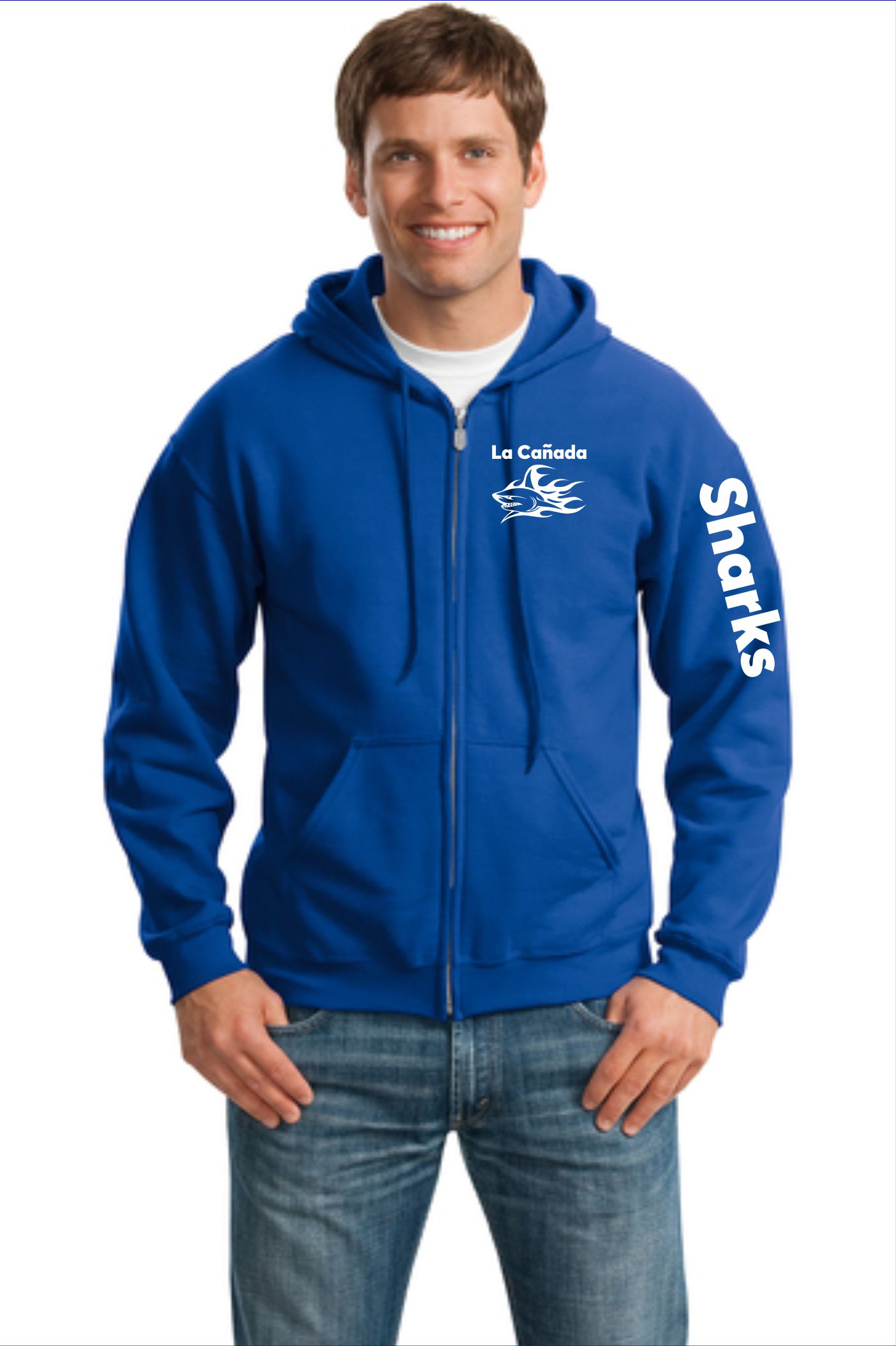 Adult Full-Zip Hooded Sweatshirt  (18600)