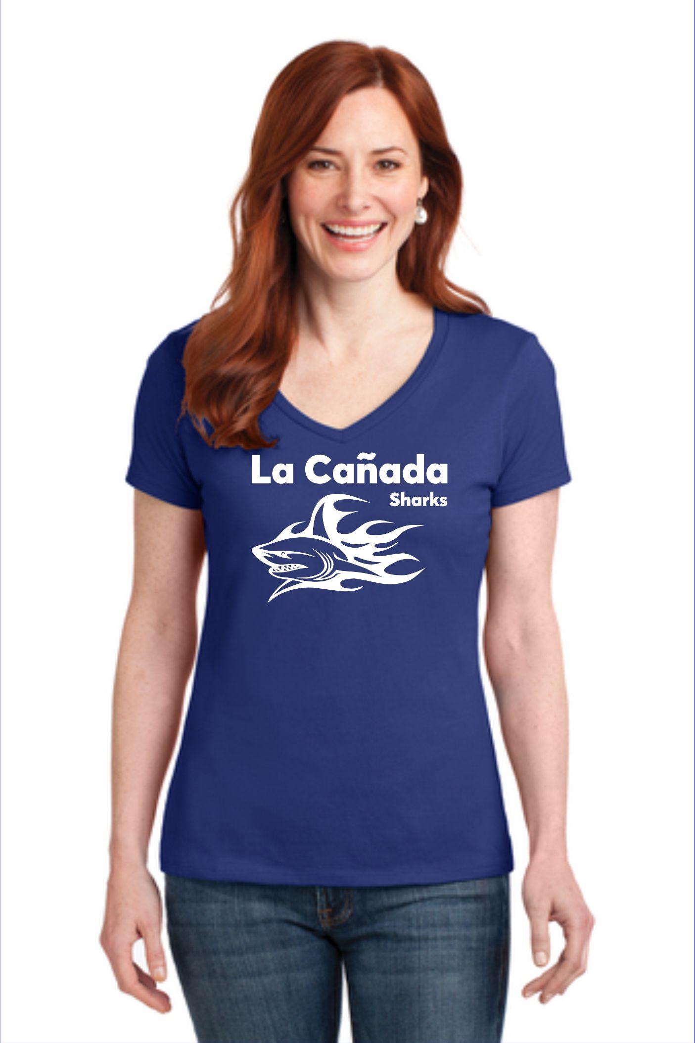 Ladies V-Neck T-Shirt (S04V)