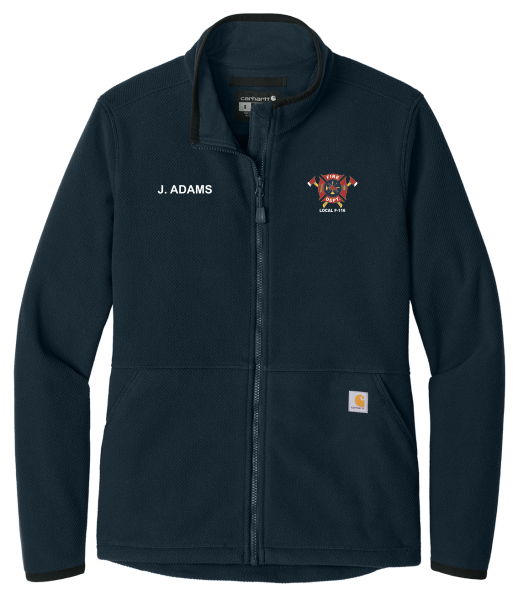 Womens Textured Full-Zip Fleece Jacket (CT106419)