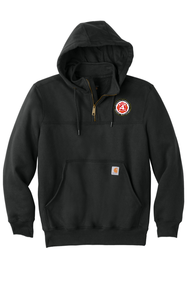 Heavyweight Hooded Zip Mock Sweatshirt (CT100617)