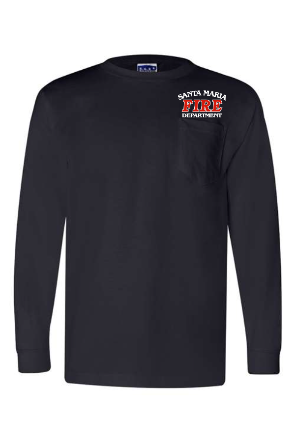 Long Sleeve T-Shirt with a Pocket (3055)