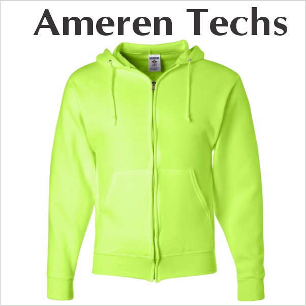 05 Jerzees 993MR 8oz 50/50 Nu Blend Fleece Full Zip Hoodie Safet Green