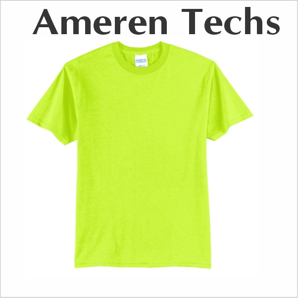 10 Port & Co PC55T Tall Core Blend Tee / Safety Green