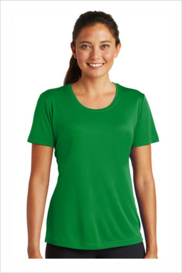 11 Sport Tek LST350 Ladies Posi Charge Competitor Tee 100% Polyester Kelly Green