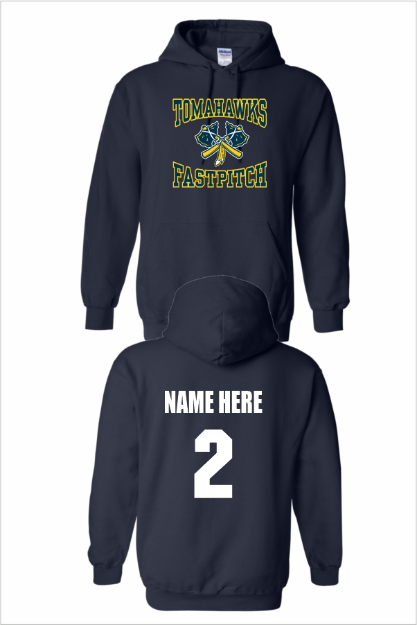 11 Gildan G185 Hooded Sweatshirt  with Front Print