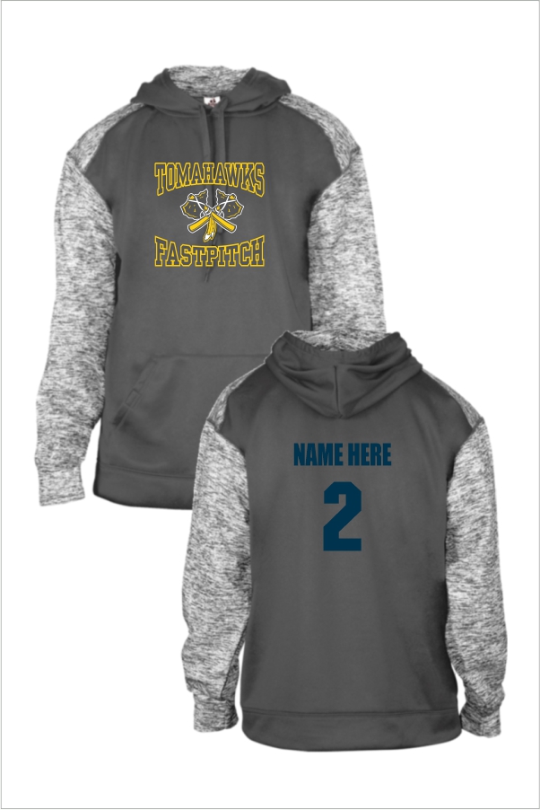 14 146200 Badger Sports Blend Hood with Front Print