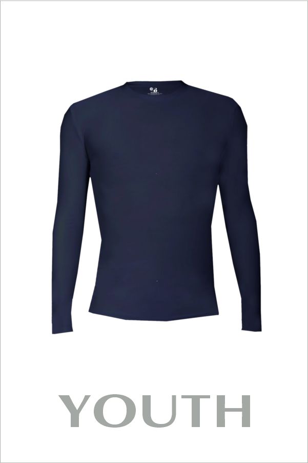 33 Badger 260500 Youth Pro Compression LS Crew