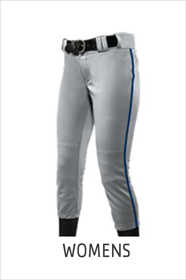 40 BP11P Womens Champro Tournament Softball Pants Grey/Navy Braid
