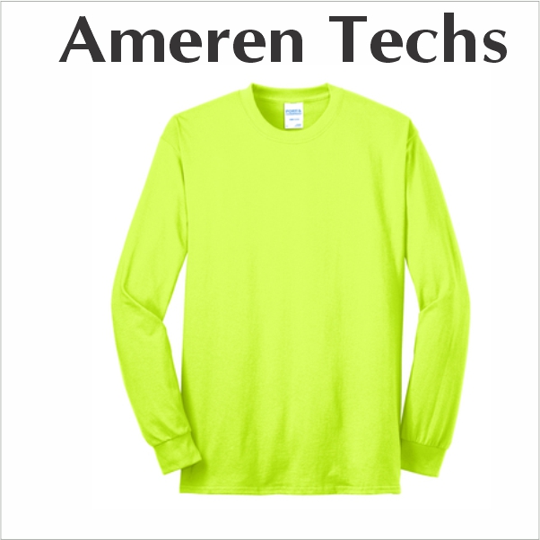 11 PC55LST Port & CompanyÂ® Tall Long Sleeve Core Blend Tee Safety Green