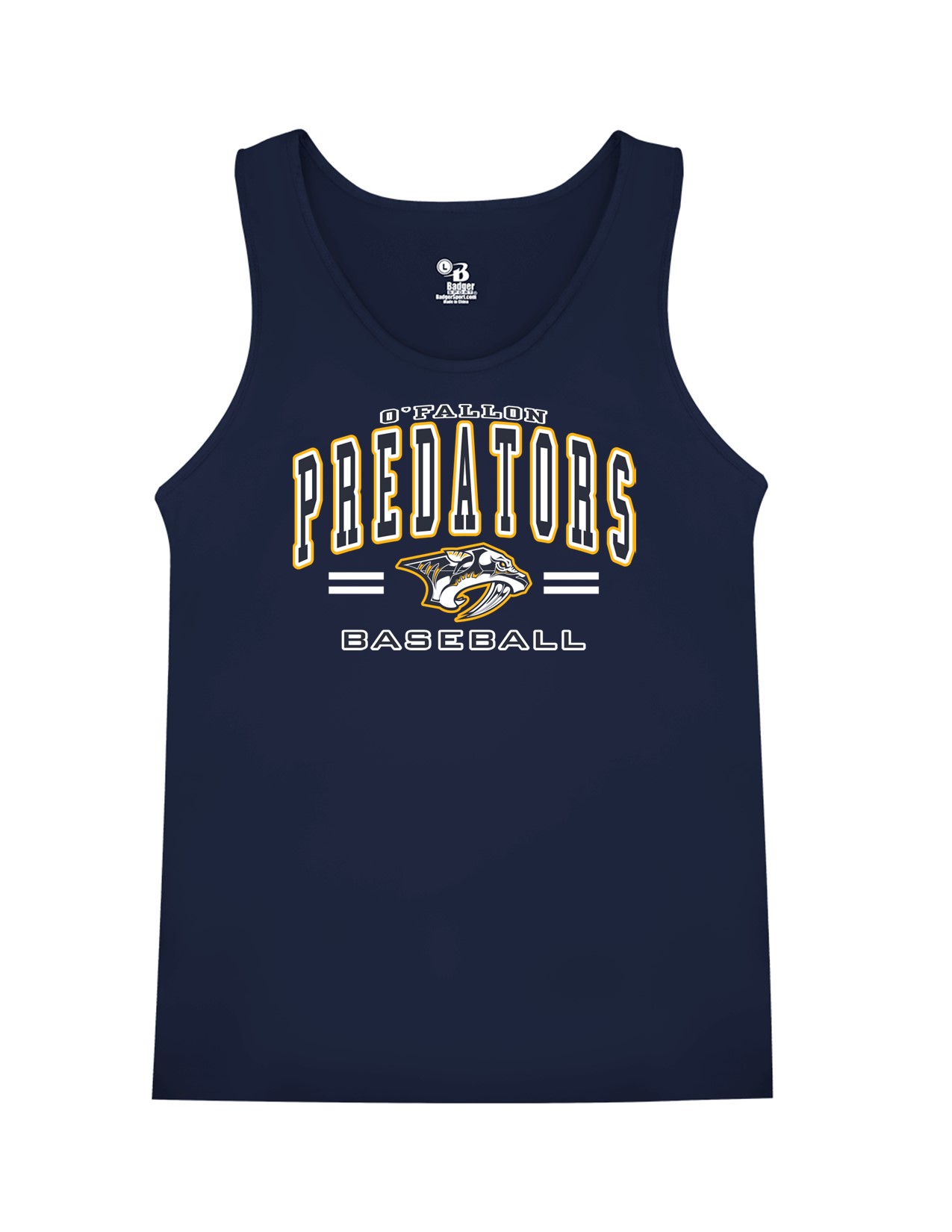 13B Badger 8962 Womens BCore Tank with Front Print