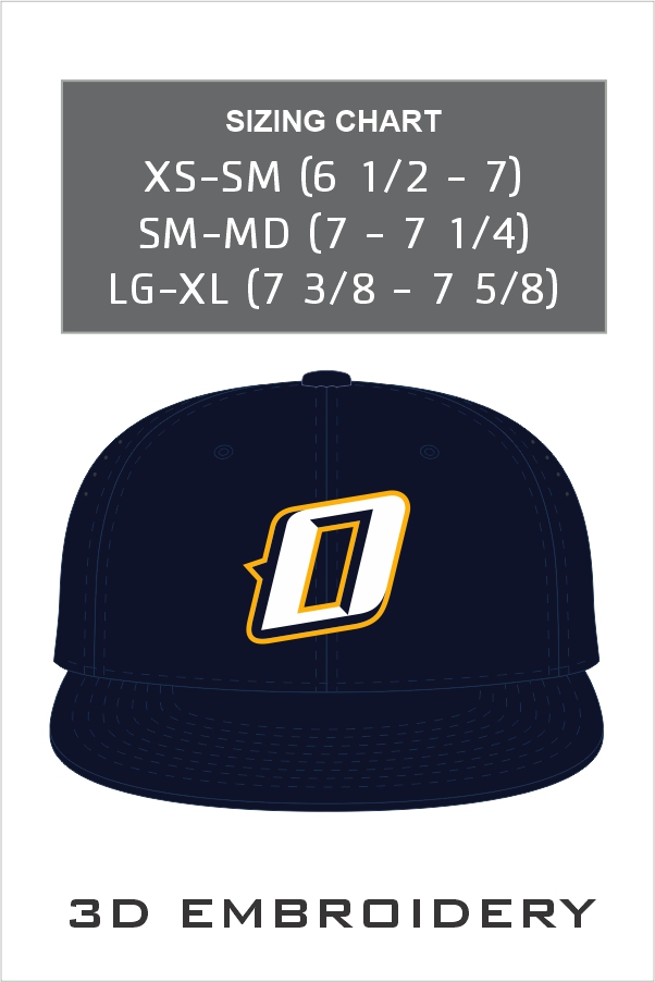 25 Richardson 185 Twill R Flex Navy Cap  with 3D "O" Embroidery Navy