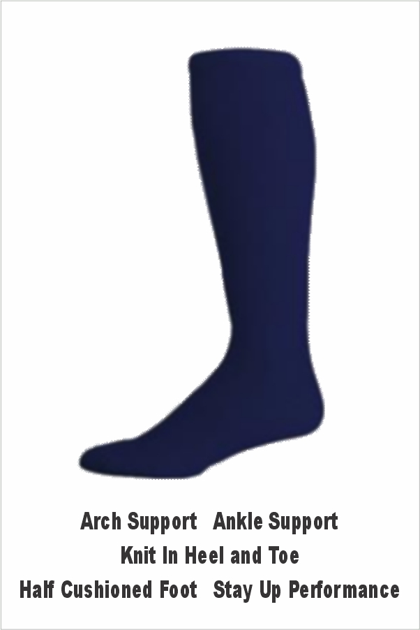35 ProFeet MVP Multi Sport OTC Tube Socks Navy