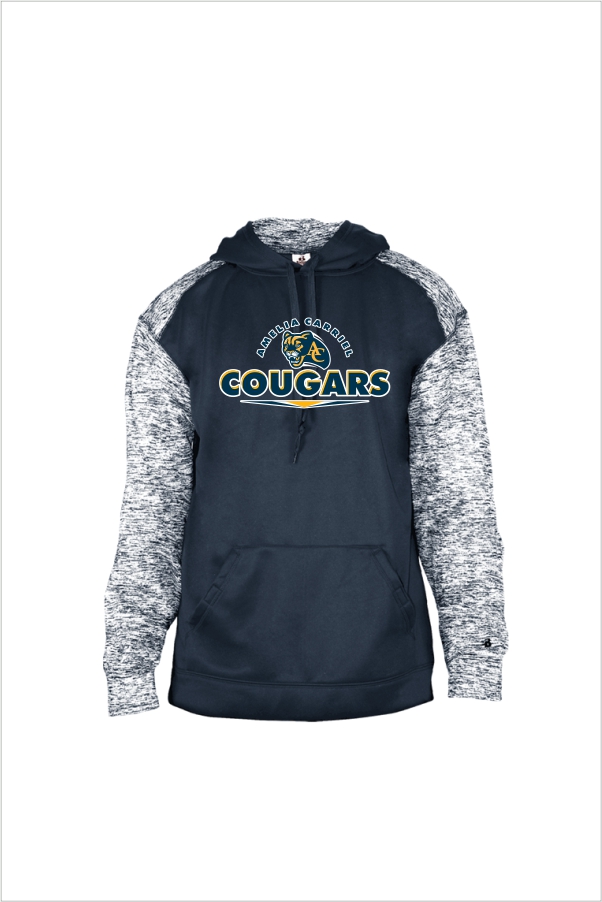26 Badger 1462 Adult Sport Blend Hood with Front Print