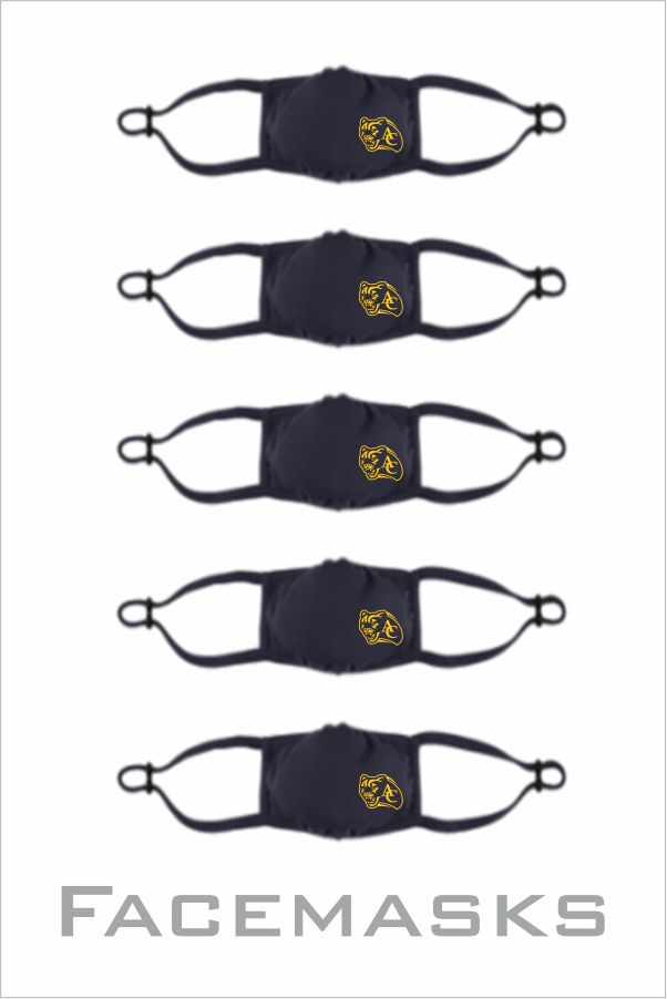 67 Qty 5 Sport Tek YSTMSK350 PosiCharge® Competitor™ Face Mask YOUTH with 1 Color Print