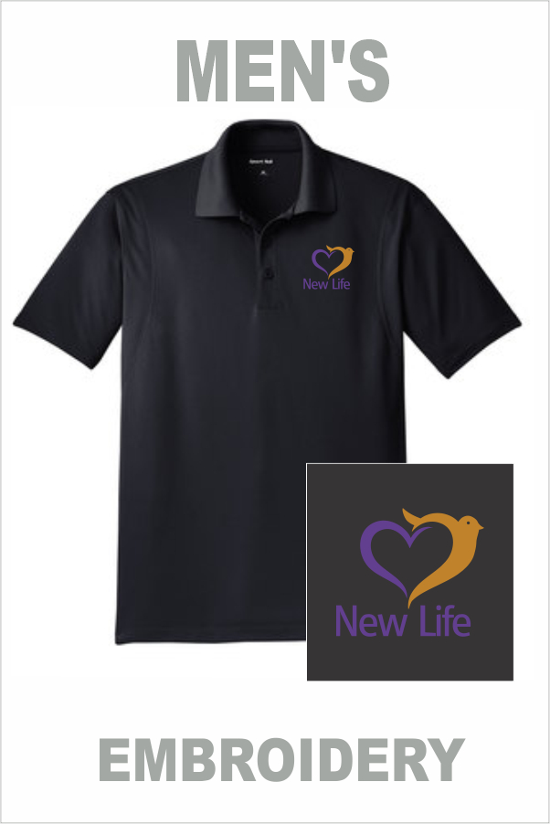 04 ST650 Mens Sport-Tek® Micropique Sport-Wick® Polo Black with Left Chest Embroidery