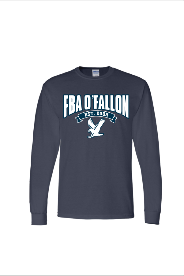 03 Gildan G840 Adult Long Sleeve Shirt  with Front Print