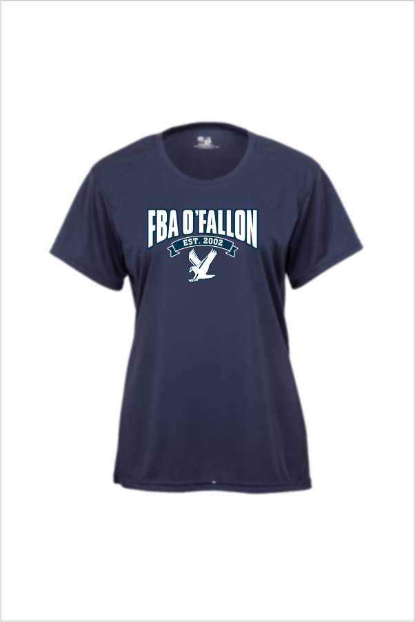 08 Badger 2160 Girls Short Sleeve Performance Tee with 2 Color Front Print