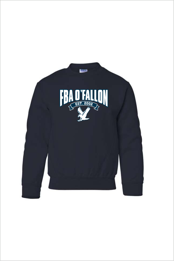 13 Gildan G180B Youth Crewneck Sweatshirt  with Front Print