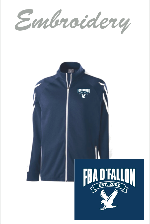 30 Holloway 229668 Youth Flux Jacket Heather  with Left Chest Embroidery