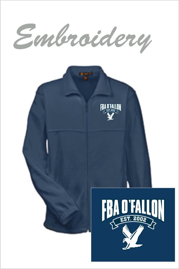 31 Harrington M990 Fleece Zip Jacket  with Left Chest Embroidery