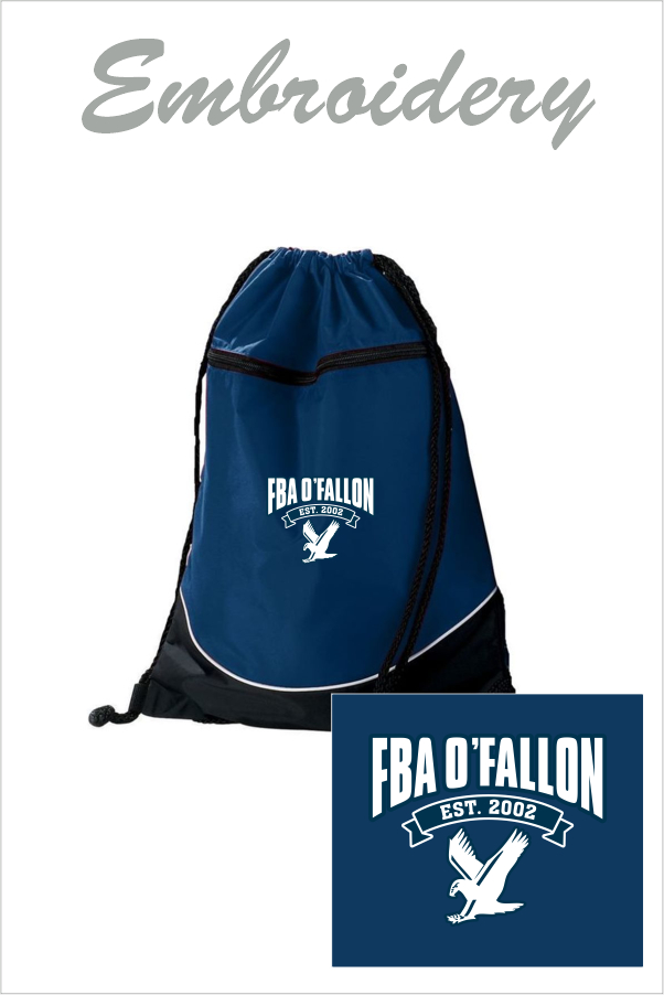 37 Augusta 1920 14 x 18" Drawstring Backpack  with Embroidery