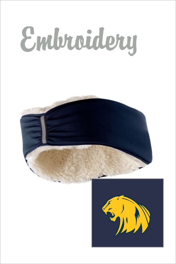 38 223821 Ridge Headband with Embroidery