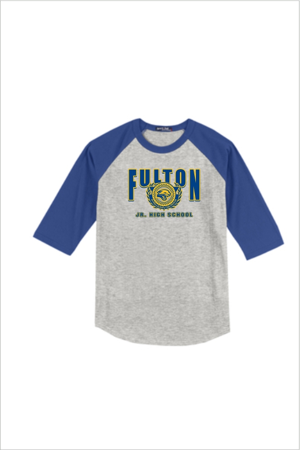 09 Sport Tek ST 200 3/4 Sleeve Cotton Tee with 2 Color Front Print