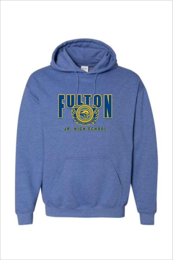 12 Gildan G185 Hoodie with 2 Color Front Print