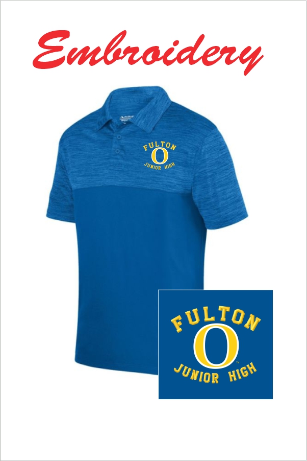 15 Augusta 5412 Shadow Tonal Heather Polo with Left Chest Embroidery